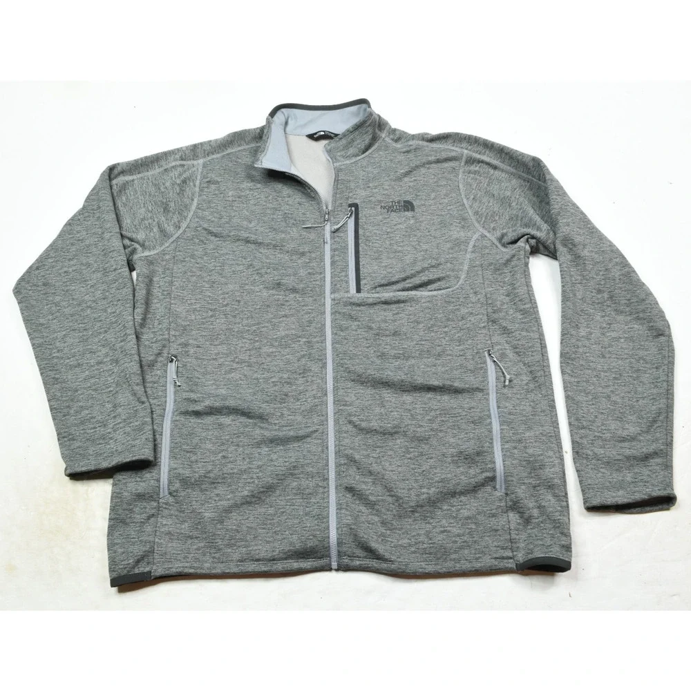 The North Face Canyonlands Full-Zip Jacket Mens XL Gray Heather Long Sleeve